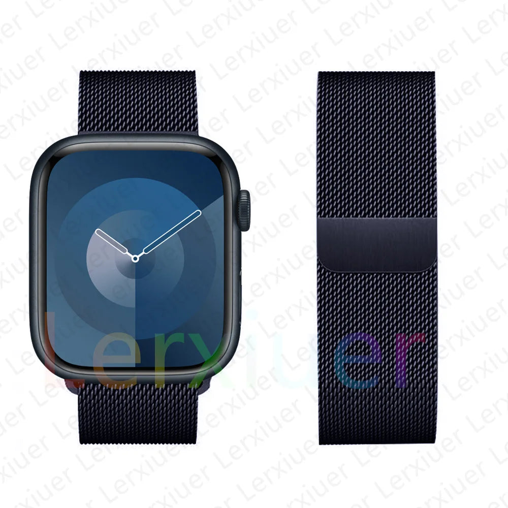 Milanese Loop band For Apple Watch band 46mm 44mm 45mm 40mm 42mm 41mm 38mm 49mm band Apple Watch Series 10 Ultra 2 9 8 SE 7 6 5