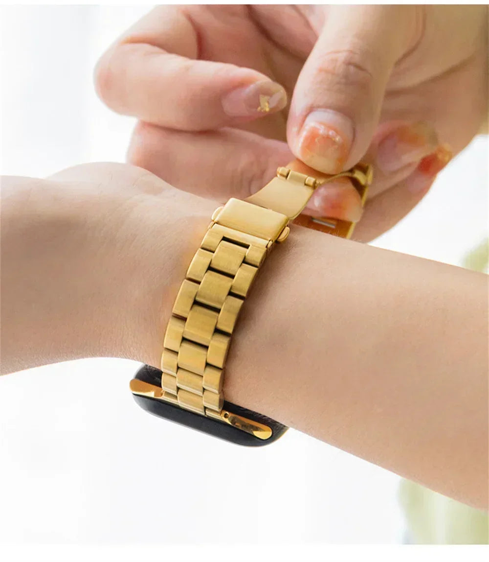 band For Apple Watch band 11 10 46mm 42mm Ultra 3 2 49mm 40mm 44mm 41mm metal Stainless Steel band Apple Watch Series 8 9 7 5 SE 6 4