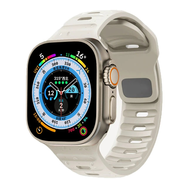 band For Apple Watch band 49mm 44mm 45mm 41mm 40mm 42mm 38mm Soft Silicone sport band Apple Watch Serise 8 7 SE 6 5 9 Ultra 49mm