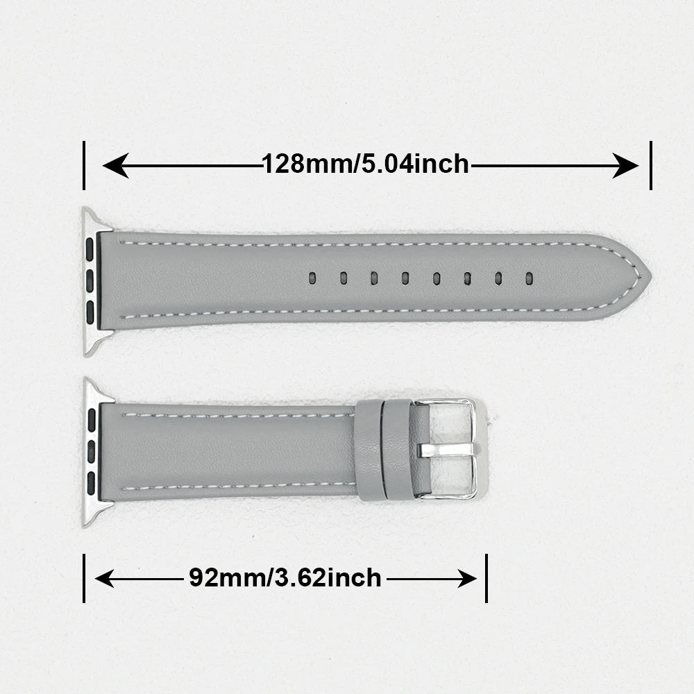 PU Leather band for Apple Watch Series 10 9 7 8 5 6 SE Ultra band 49mm 46mm 44mm 40mm 45mm 41mm 42mm Apple Watch Wristbands