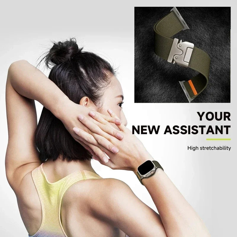 Parachute band For Apple Watch Ultra 2 band 49mm 46mm 42mm 44mm 45mm 40mm 41mm correa band Apple Watch Series 10 9 8 7 6 3 SE