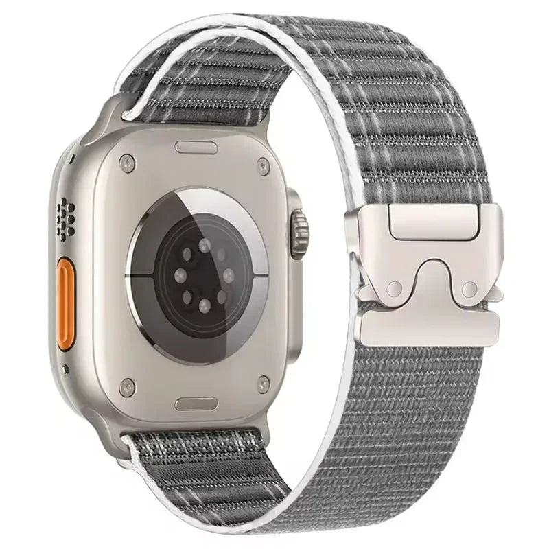 Nylon band for Apple Watch band 46mm 45mm 44mm 49mm 42mm 41mm 40mm Breathable Wristband Apple Watch Series Ultra 11 10 9 8 7 6 5 SE