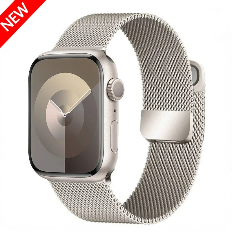 Magnetic Milanese band For Apple Watch 11 10 9 8 7 46mm 42mm 45mm 41mm Ultra 3 2 49mm band Apple Watch 6 5 4 SE3 44mm 40mm Band