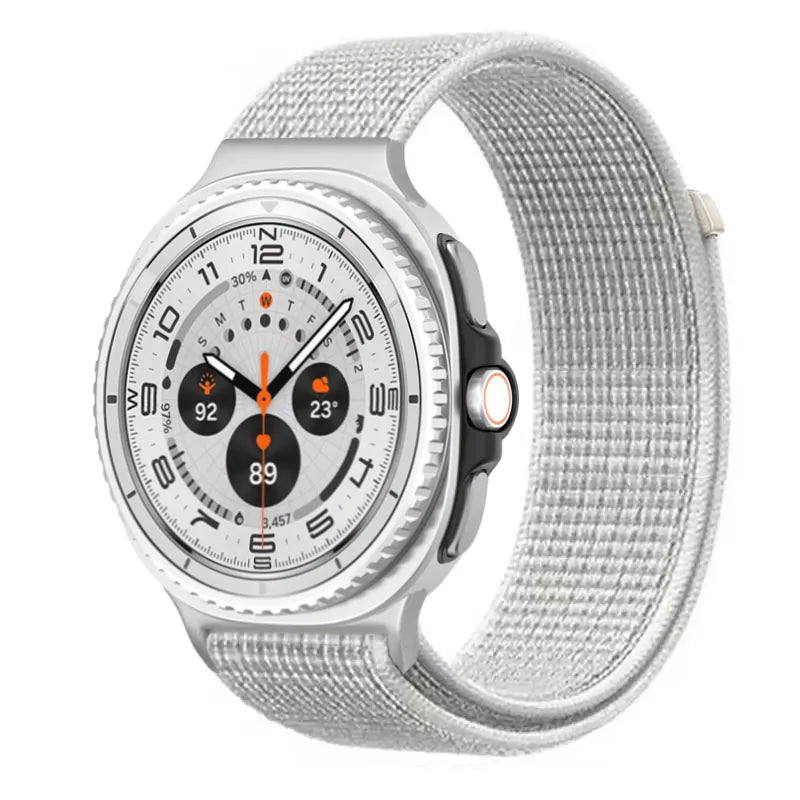 Official Nylon Strap For Samsung Galaxy Watch 8 40mm 44mm Metal Connecting Wristband Bracelet Samsung Galaxy 8 Classic 46mm Band