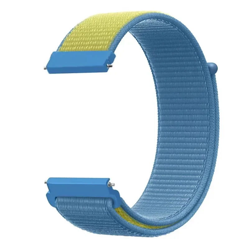 20mm 22mm Nylon Strap for Samsung Galaxy Watch 7/6/5/4 Huawei Watch 5/GT5/4/3 Pro 46mm Breathable Band for Garmin 970 965 955 55