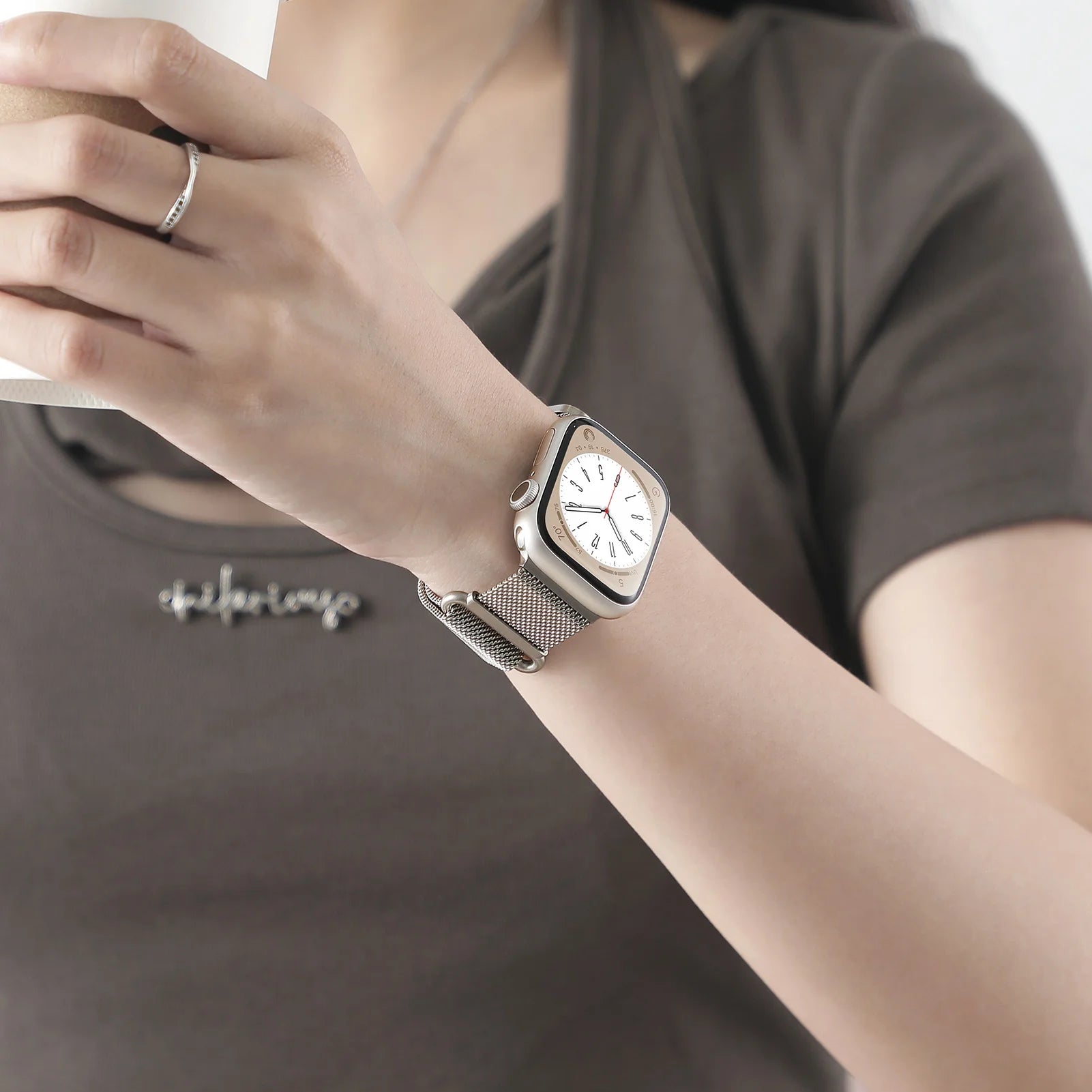 Magnetic Loop band For Apple Watch band 40mm 44mm 45mm 41mm 42mm 38mm Correa band Apple Watch Series 3 4 5 6 SE 7 8 9 Ultra 49mm