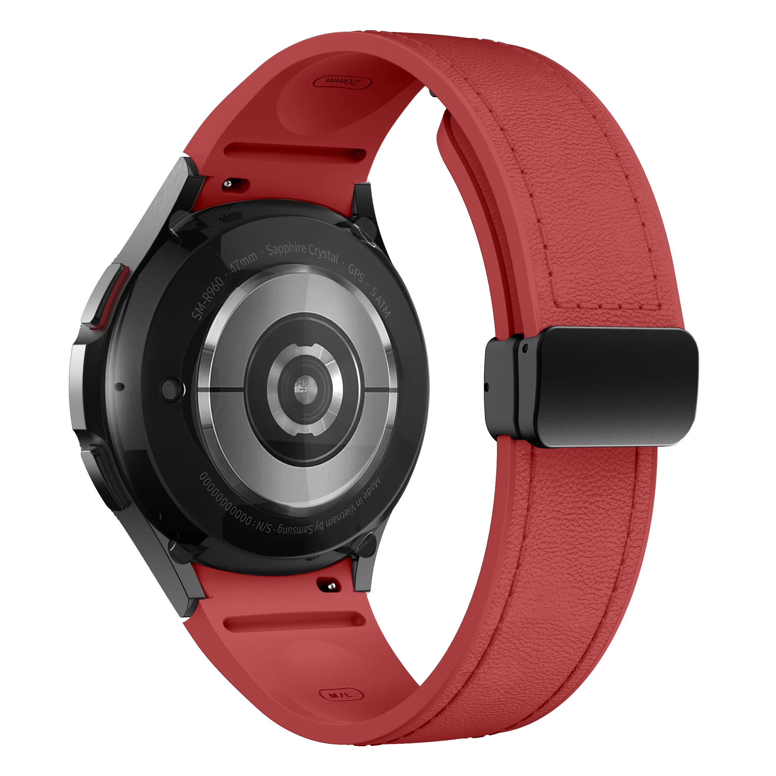 Genuine Leather+silicone Strap for Samsung Galaxy Watch 6 5 7 44mm 40mm 20 Bracelet Galaxy Watch 6 4 Classic 47mm 46mm 43mm 42mm