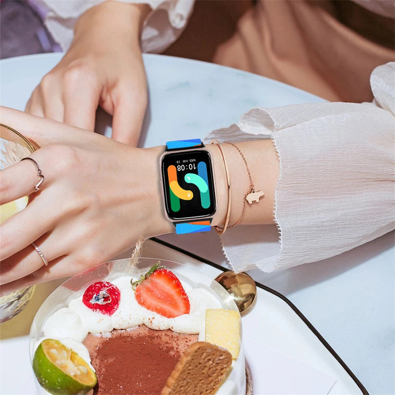 Elastic Nylon Strap For Samsung Galaxy Fit 3 Watch Bracelet Vintage Bohemian National Style Watchband For Samsung Fit 3 SM-R390