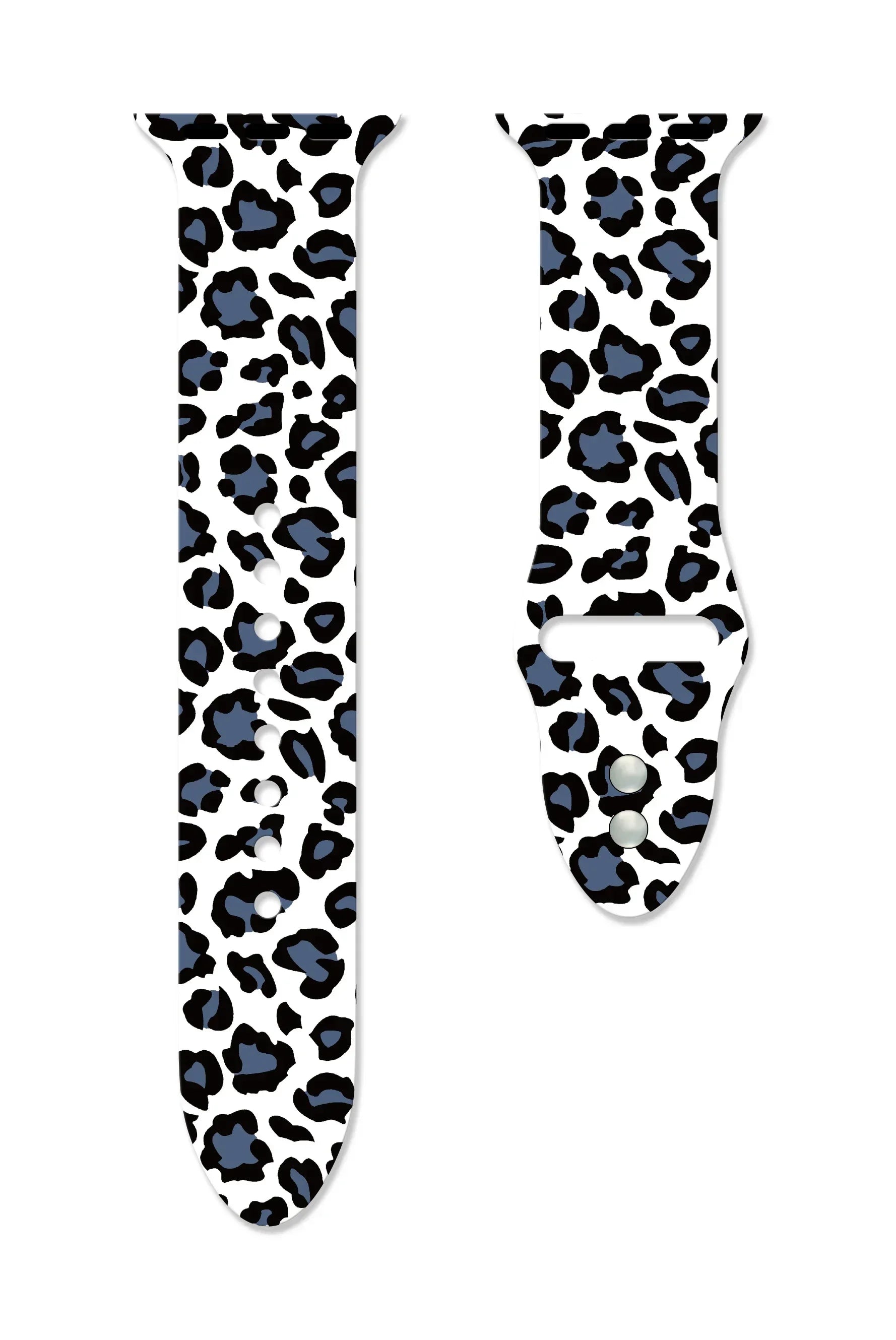 Leopard Printing band for Apple Watch band Ultra 2 49mm 44mm 40mm 41mm 45mm 38mm 42mm for Apple Watch 9 8 7 6 SE 5 4 Women Silicone band