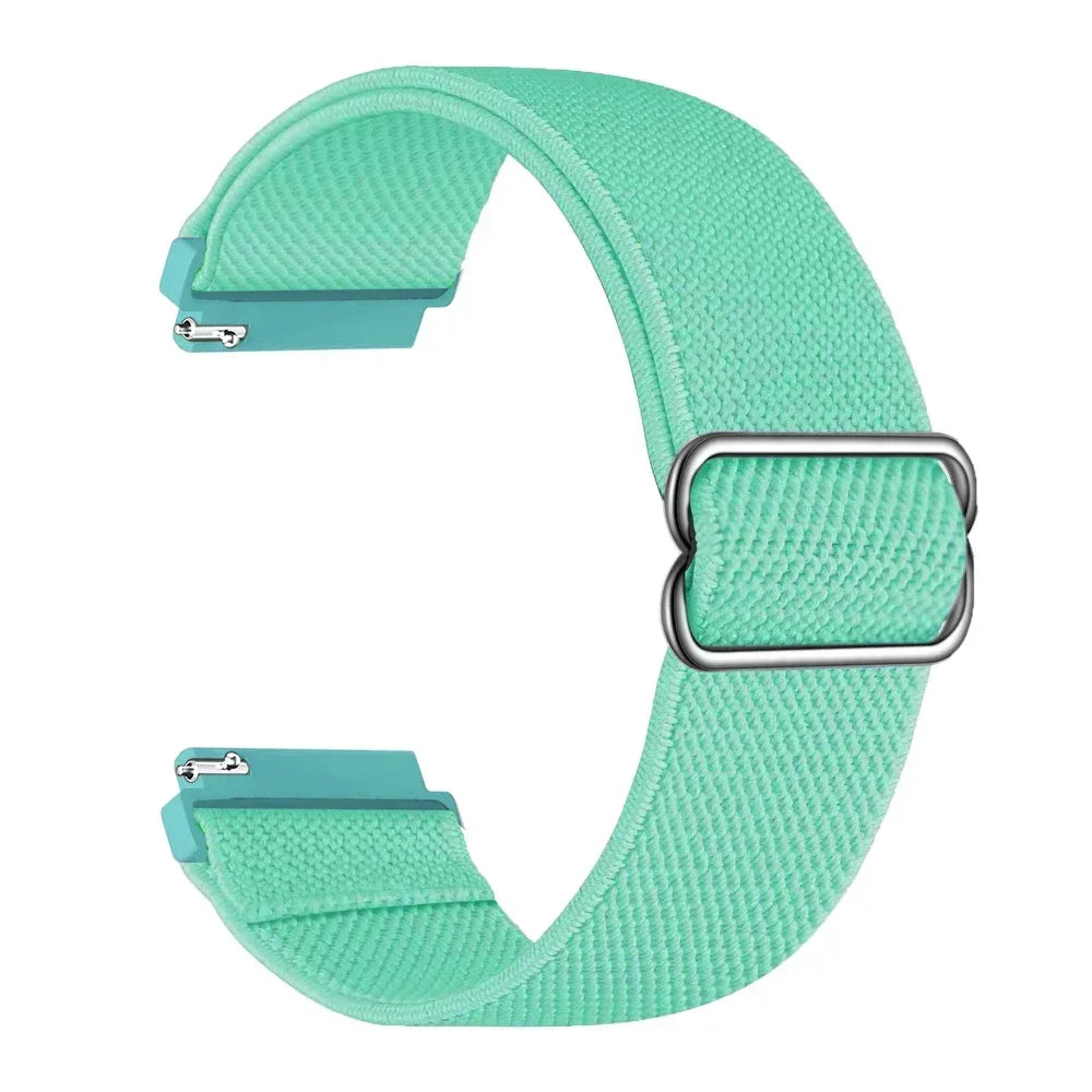 20mm 22mm Elastic Nylon Loop Strap for Samsung Galaxy Watch 4 5 6 7 40/44mm Pro Calssic 42/46mm Band Huawei Gt2/3 Amazfit Gts2/4