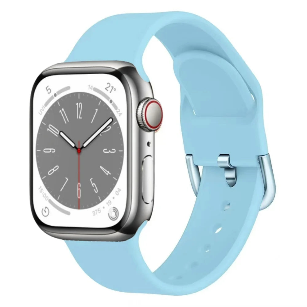 Silicone band for Apple Watch band 46mm 42mm 45mm 41mm 44mm 46mm band Wristband Apple Watch Series 10 9 8 7 6 5 SE Ultra 2 49mm