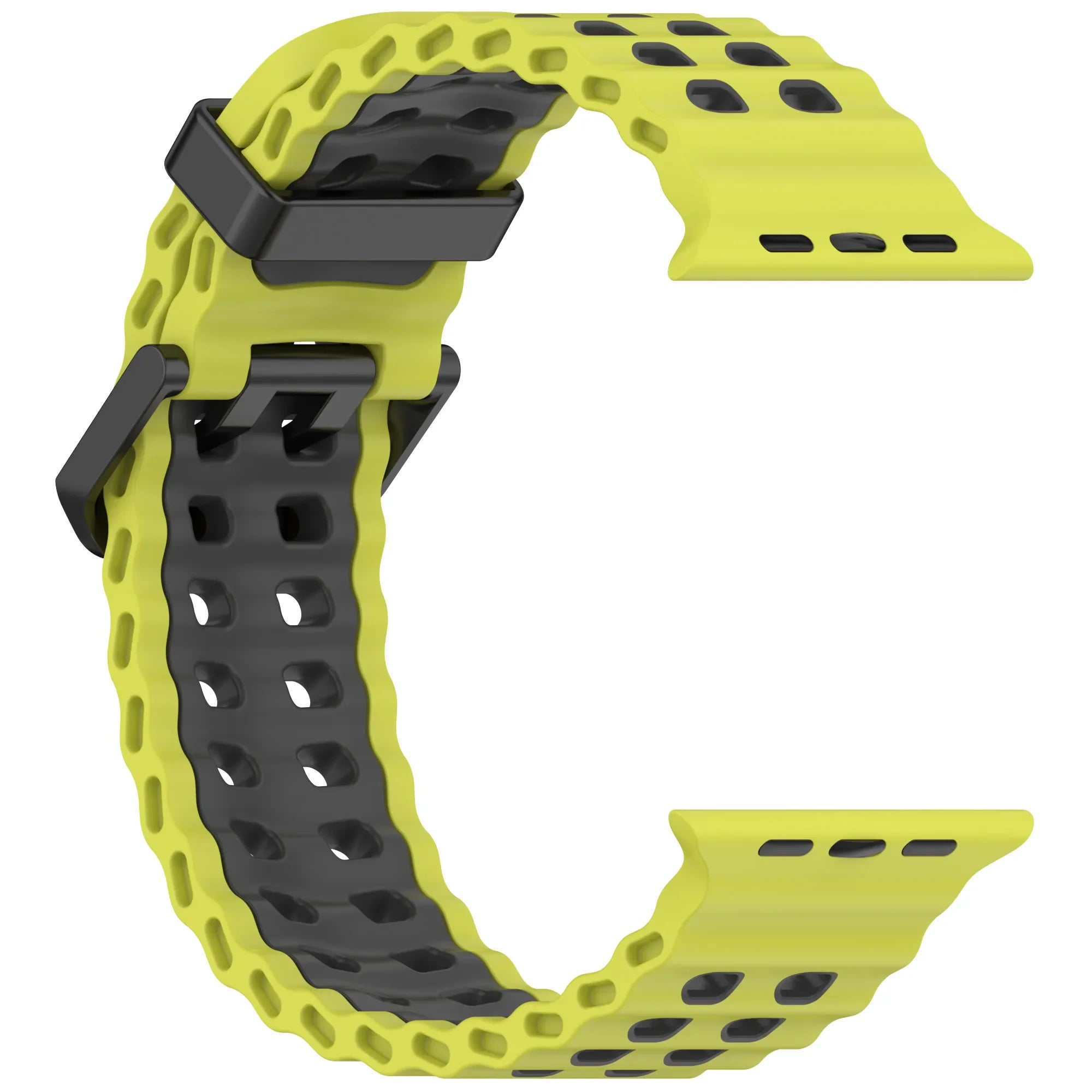 Ocean Silicone band for Apple Watch Ultra 3 2 1 49mm 11 10 46mm 9 8 7 45mm Breathable Matching Wristband Apple Watch 6 5 4 SE3 44mm