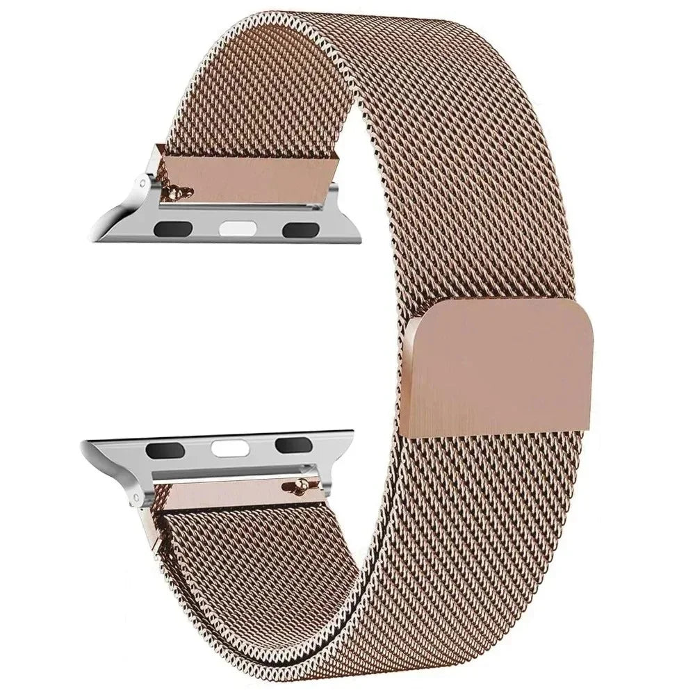 Milanese Loop for Apple Watch band 42mm 44mm 45mm 49mm 38mm 40mm 41mm Stainless Steel Adjustable sport and Leisure bandt