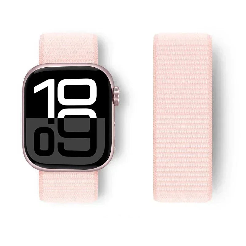 Nylon Loop For Apple Watch band 44mm 40mm 45mm 41mm 42mm 38mm 45mm sport band Apple Watch Series 9 8 7 SE 6 5 3 Ultra 2 49mm band