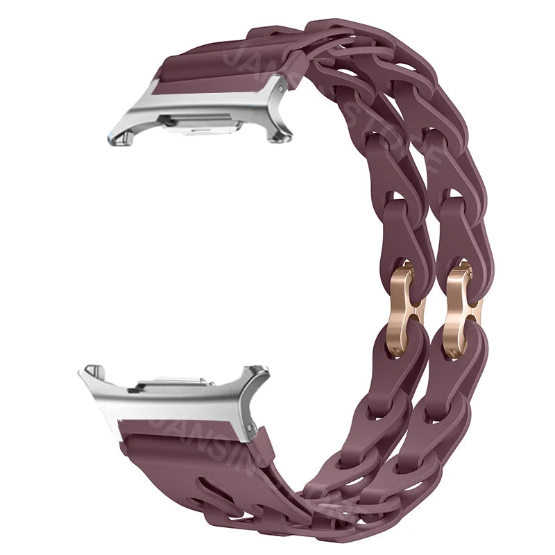 Silicone Band for Samsung Galaxy Watch 8 40mm 44mm Sports Strap Correa Wristband Breathable Bracelet For Galaxy 8 Classic 46mm