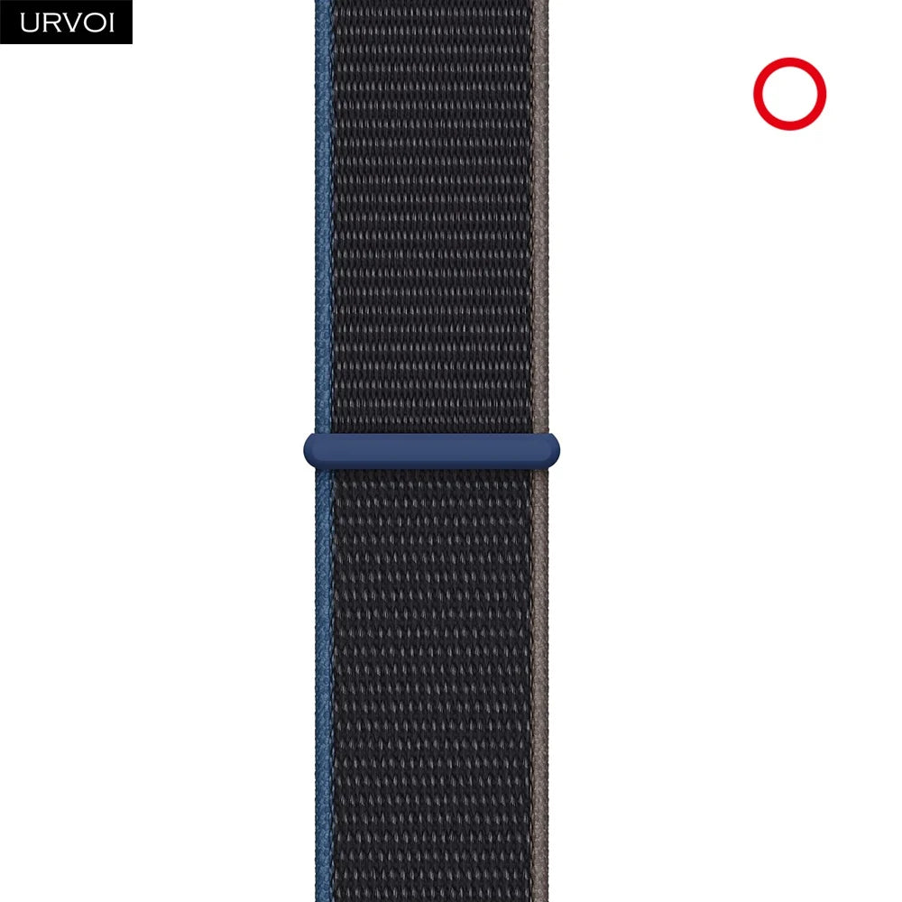 URVOI Sport Loop for Apple Watch Ultra 3 2 Series 11 10 9 8 SE3 Nylon loop for Apple Watch sport band 42mm 46mm breathabe hook fastener