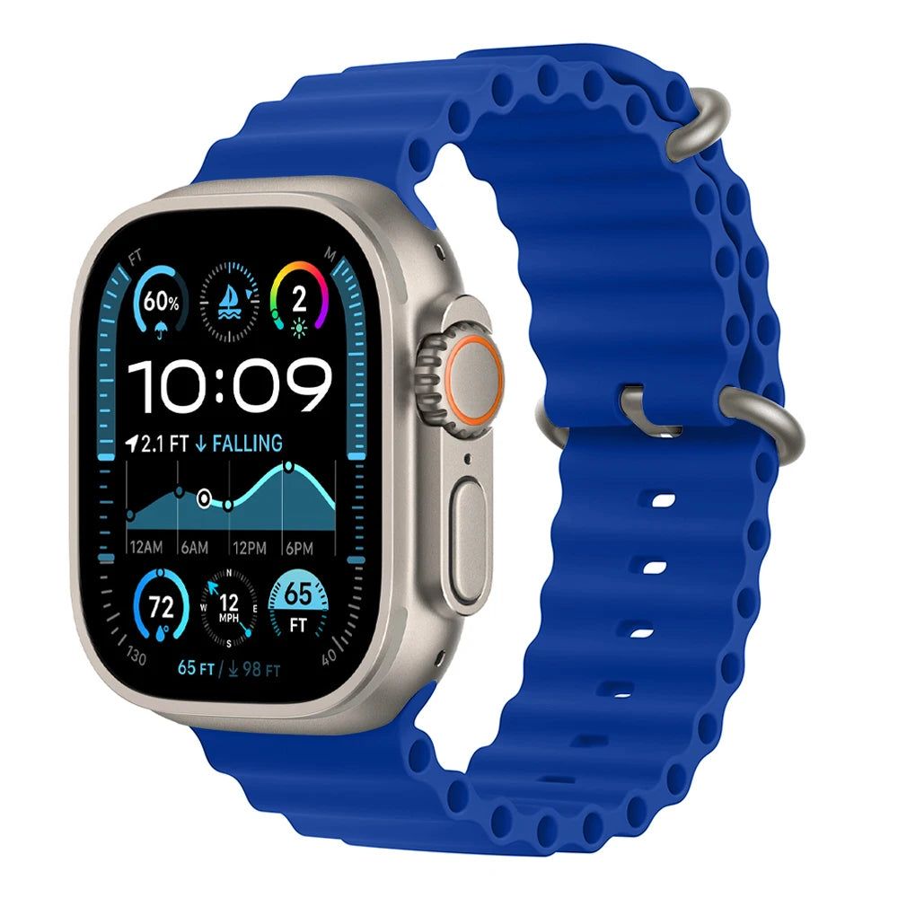 Ocean band for Apple Watch Ultra 3 2 band 49mm 46mm 44mm 40mm 45mm 41mm 42mm Correa band Apple Watch Series 11 10 9 SE 8 7 6 5 4