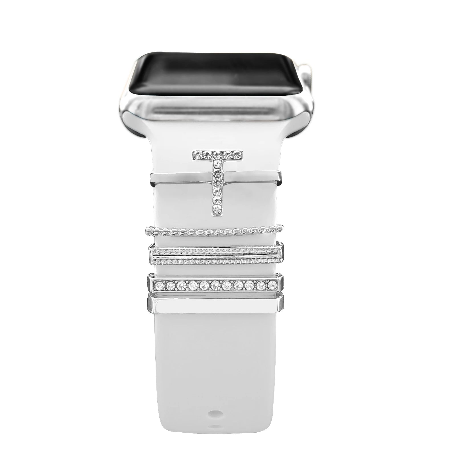 Decoration For Apple Watch band Series 8 7 6 5 4 SE 9 Accessories Diamond Jewelry Charms for Samsung Huawei watch fit 3 band