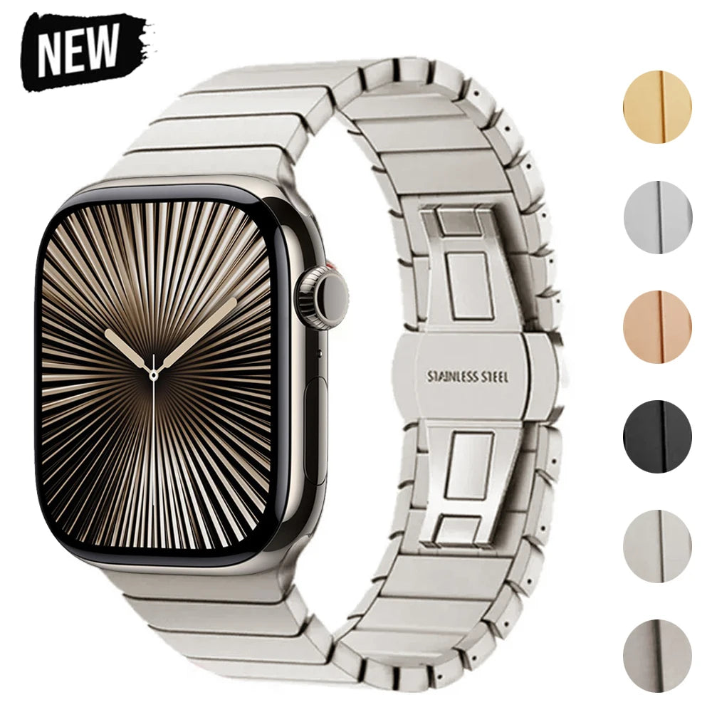 Metal band For Apple Watch 46mm band Stainless Steel watch band For Apple Watch Series 11 10 Ultra 49mm 42mm 44mm 45mm 40mm Business Correa