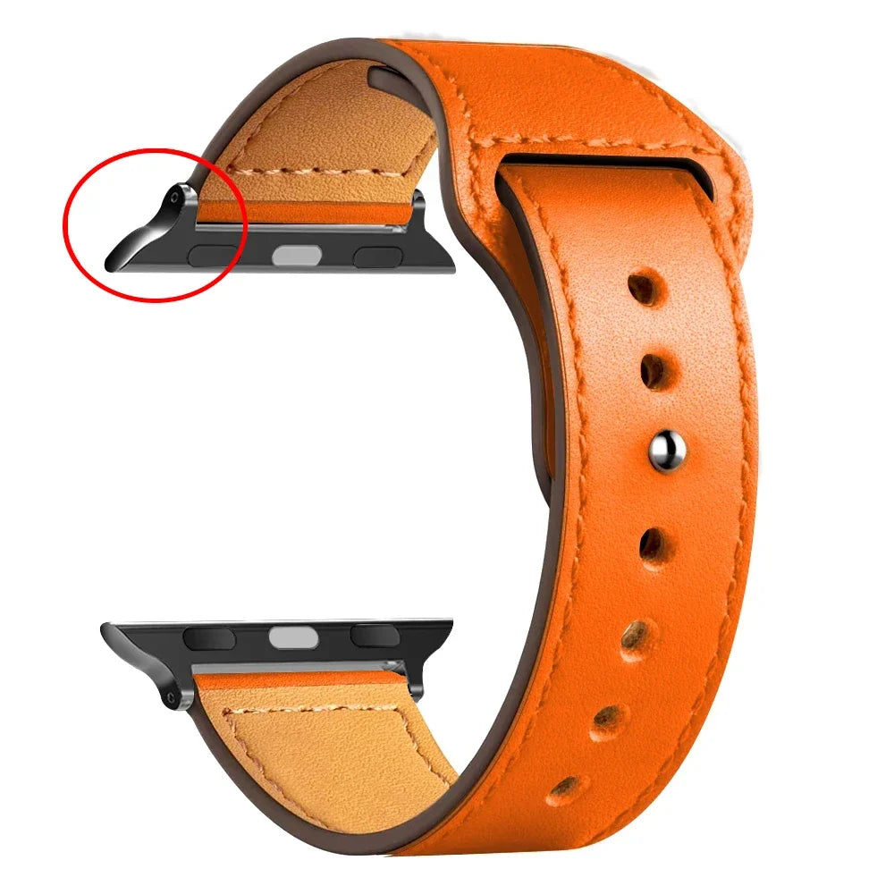 Leather band For Apple Watch band Ultra 49mm 46mm 44mm 40mm 38mm 42mm sport band Apple Watch Series 10 9 8 7 3 5 6 SE 41mm 45mm