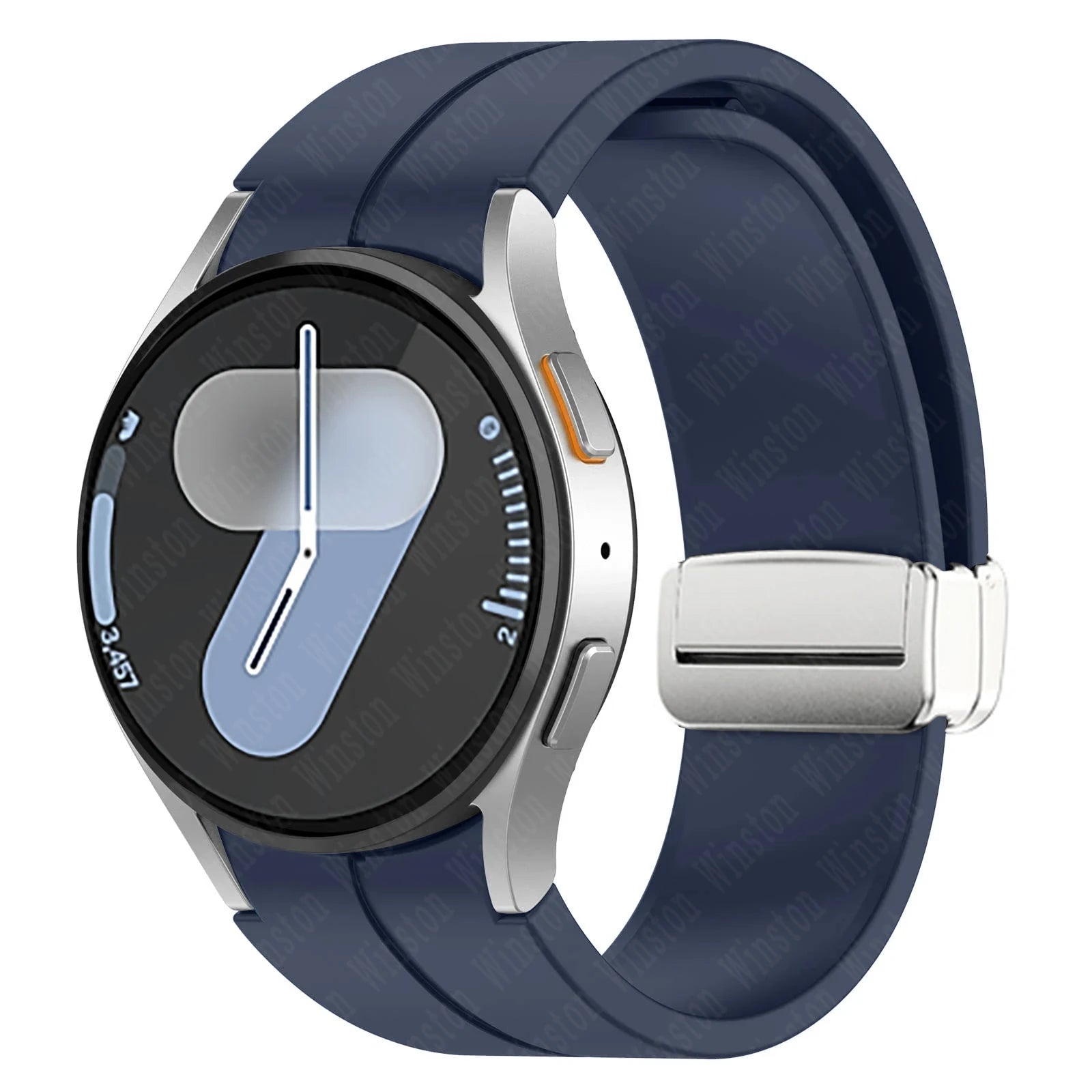 Magnetic Silicone Strap for Samsung Galaxy Watch 7 6 5 4 40mm 44mm 5Pro 45mm Band Bracelet for Galaxy Watch 6 4Classic 43mm 47mm