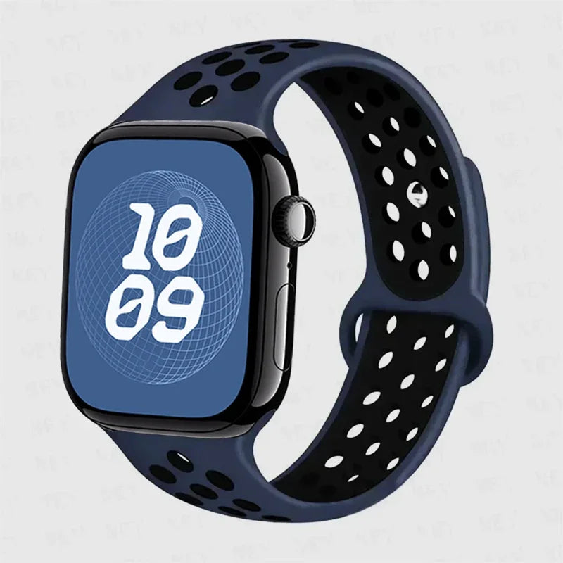 Sport band For Apple Watch Ultra 3 49mm S11 46mm 42mm 45mm 44mm 40mm 41mm band Apple Watch Series 10 8 7 6 4 5 9 SE Silicone Band