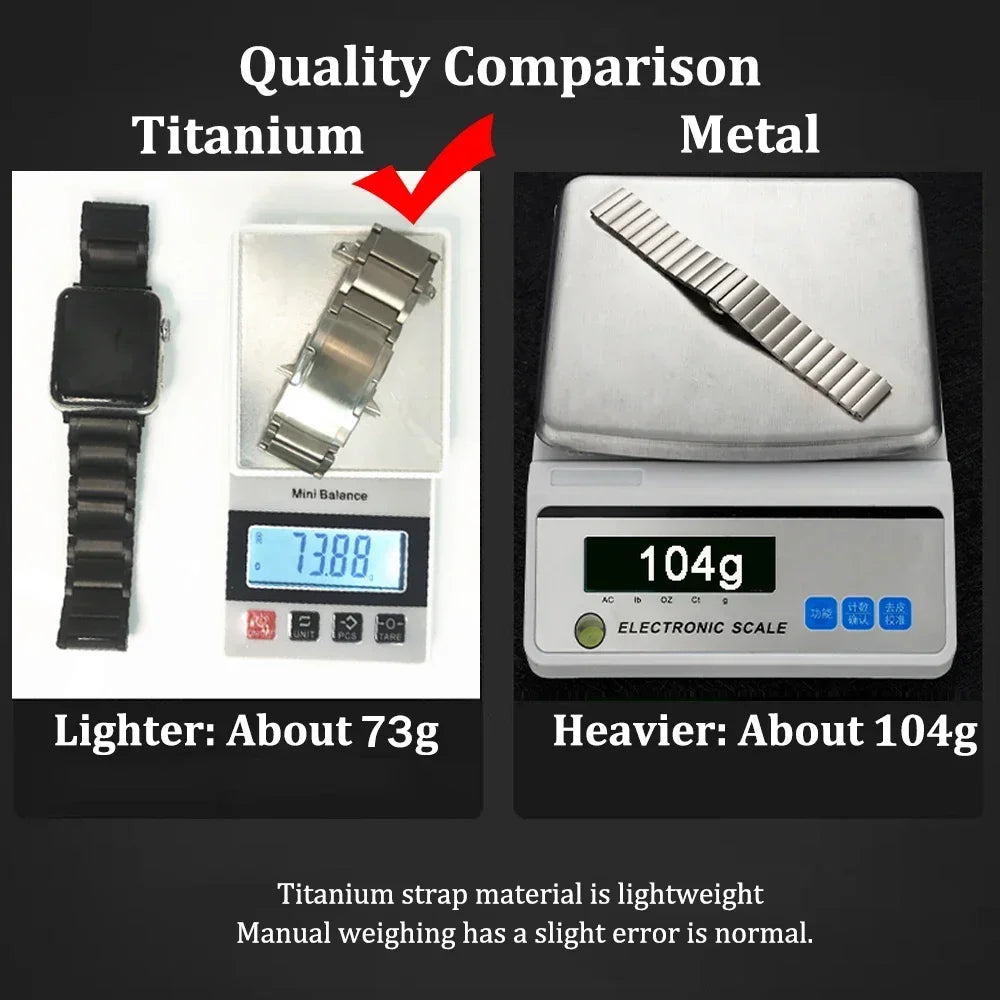 Titanium band for Apple Watch Ultra 3 2 1 49mm metal band for Apple Watch 11 46mm 10 9 8 7 45mm 6 5 4 SE 3 44mm SE 2 SE Men band