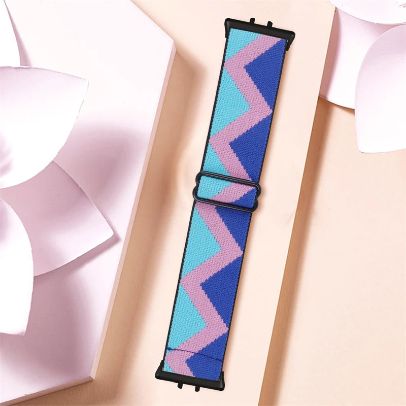 Elastic Nylon Strap For Samsung Galaxy Fit 3 Watch Bracelet Vintage Bohemian National Style Watchband For Samsung Fit 3 SM-R390