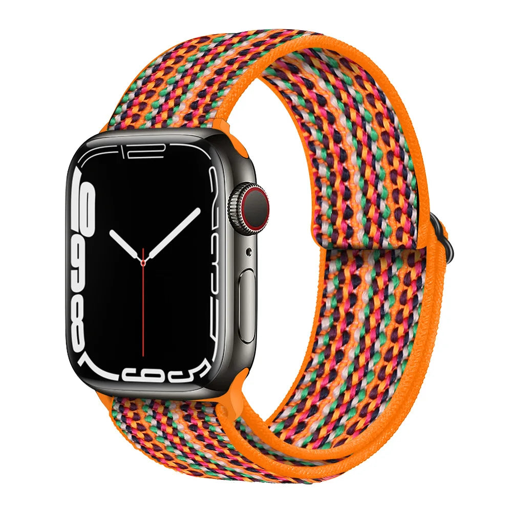 Nylon Loop band for Apple Watch band 45mm 44mm 42mm 40mm 41mm 46mm band Apple Watch Series 11 10 9 8 7 6 5 SE Ultra 3 49mm band