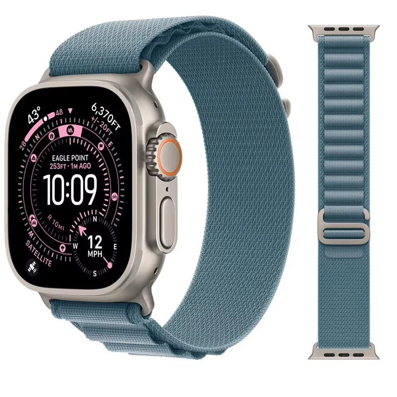 Alpine loop band for Apple Watch Ultra 2 band 49mm 44mm 40mm 41mm 45mm 42mm 46mm correa band Apple Watch Series 7 SE 3 8 9 10 11