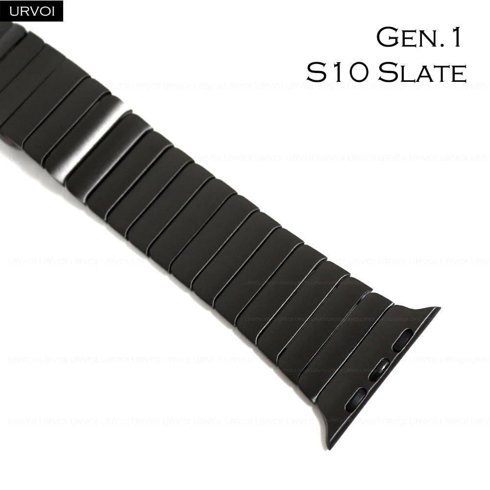 URVOI band for Apple Watch Ultra 3 2 Link band gen.1 3 stainless steel band butterfly clasp wristband for Apple Watch 45mm 46mm 49mm