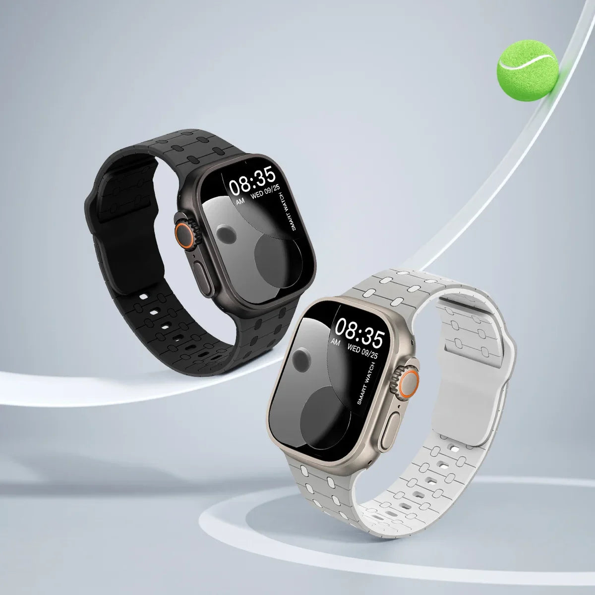 Silicone band for Apple Watch band 46mm 45mm 41mm 44mm Ultra 49mm 40mm 42mm band Correas for Apple Watch Series 10 9 8 7 6 5 SE