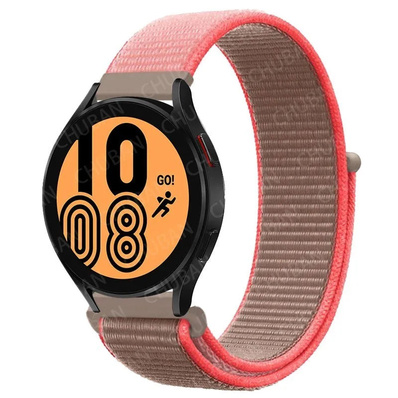 Nylon loop For Samsung Galaxy Watch 6 5 Pro/4/classic/gear s3 frontier/active Sport Bracelet Huawei watch gt2 3 22mm 20mm Strap