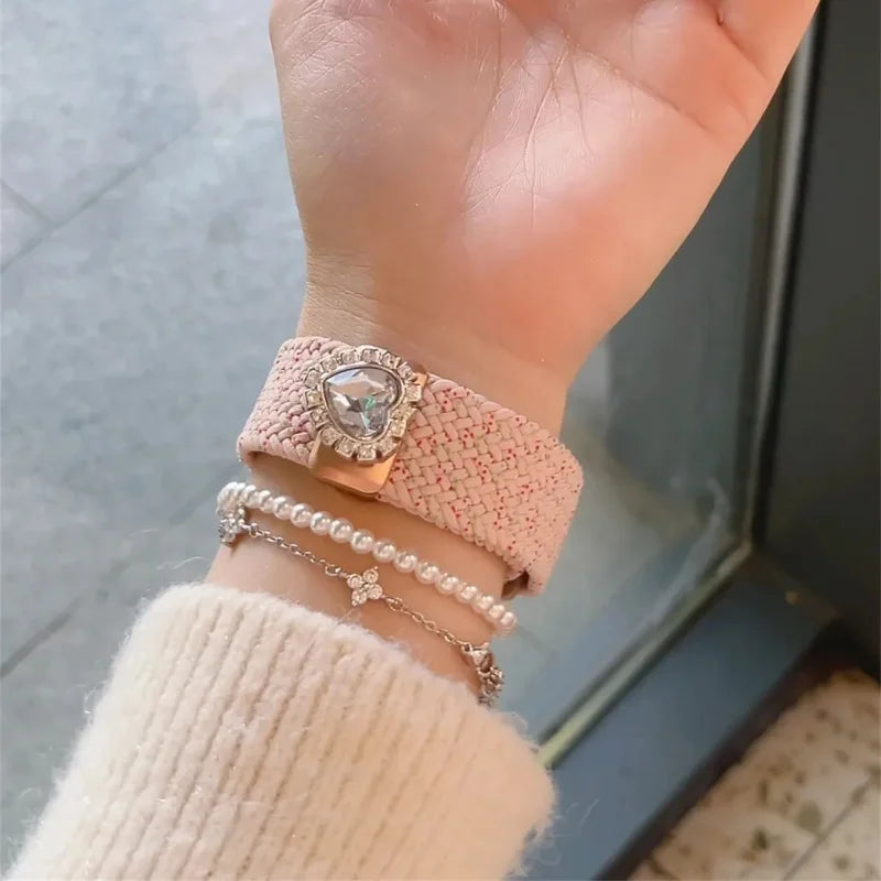 3D Butterfly Star Rhinestone Magnetic band For Apple Watch 10 9 8 7 Love Heart Stylish Women band For Apple Watch 46mm 42mm 41mm 49mm 45mm