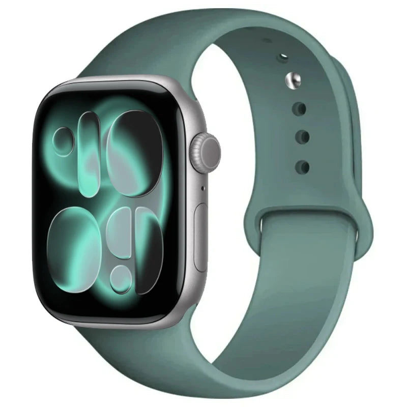 For Apple Watch band 46mm 42mm 45mm 44mm 40mm Silicone sport band Apple Watch Series 11 10 8 7 6 5 4 SE 9 Ultra 3 2 49mm band