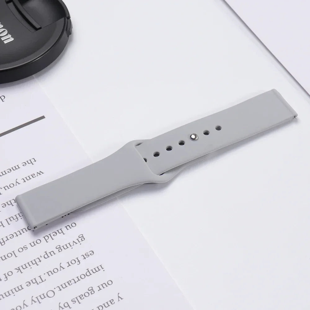 20mm 22mm strap For Samsung Galaxy watch 5 pro/6/4/Classic/Active 2/Gear S3 frontier silicone bracelet Huawei GT 2/2e/3 pro band