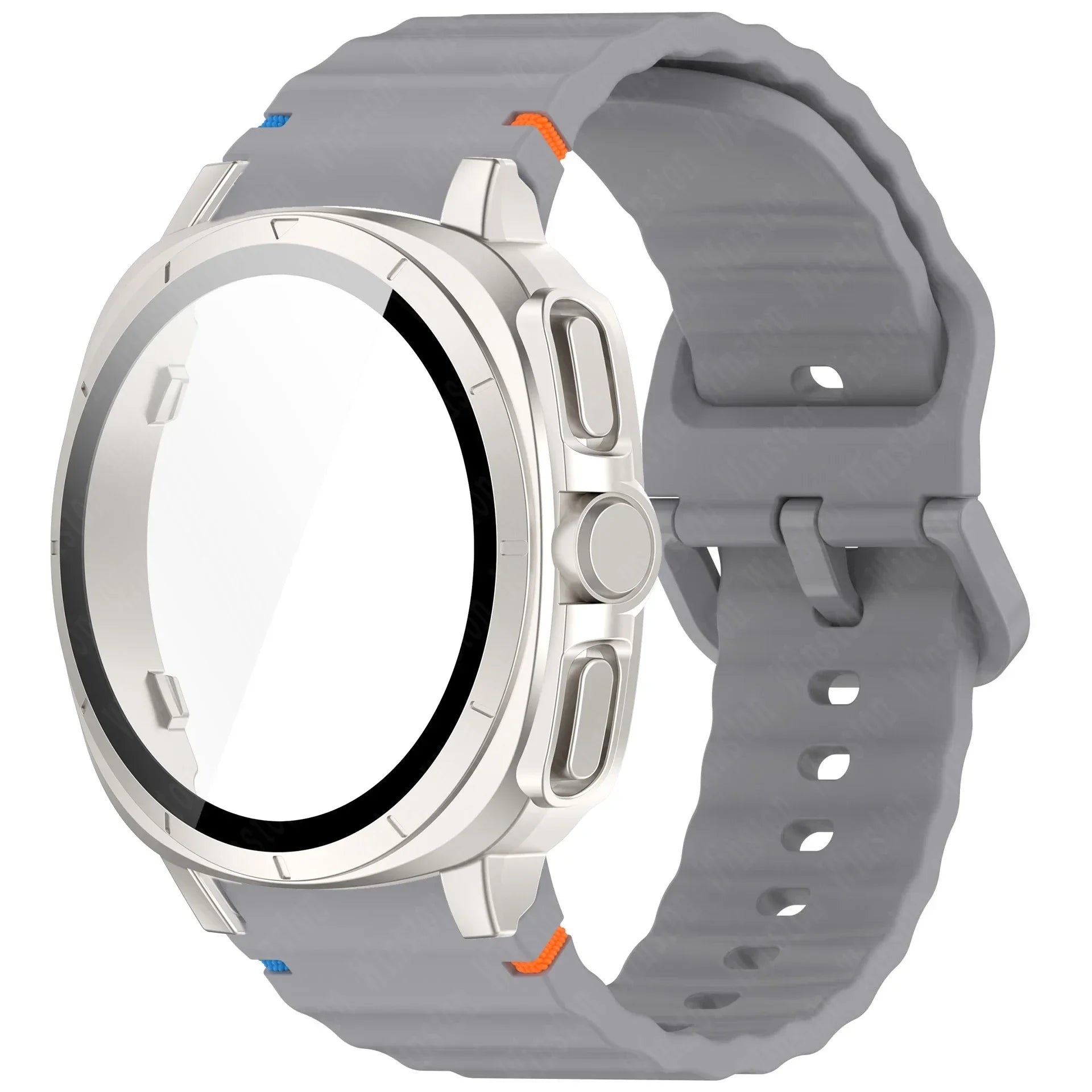 Case+Strap for Samsung Galaxy Watch 7 40mm 44mm Appearance Upgrade Ultra 47mm for Galaxy Watch 7 Sports silicone Bracelet