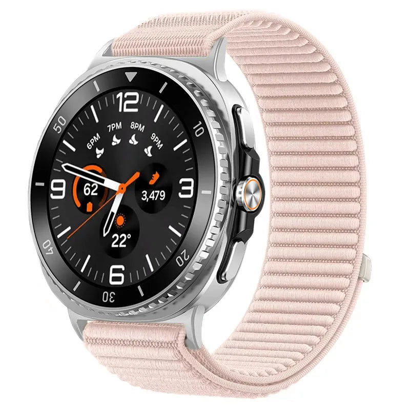 Sports Nylon Loop Strap For Samsung Galaxy Watch 8 Classic 46mm Official Fabric Bracelet Wristband For Galaxy Watch 8 44mm 40mm