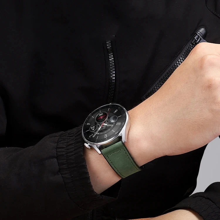 Leather Silicone Strap For Samsung Galaxy Watch 4 5 6 7 40mm/44mm Magnetic Band For Galaxy Watch 4/6 Classic 43 47mm 42 46mm