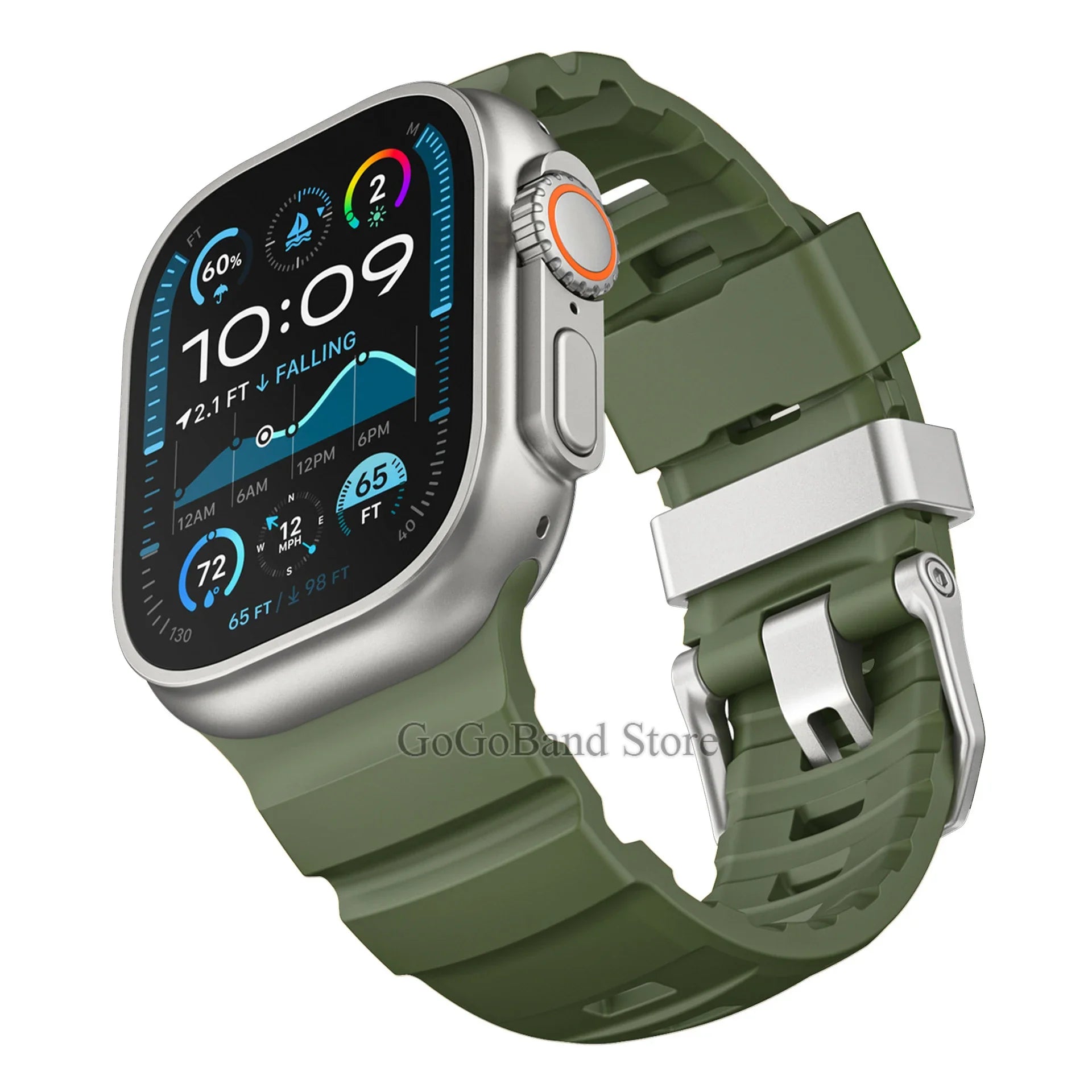 Fluorescence band for Apple Watch band 49mm 46mm 45mm 44mm 42mm Sport Silicone band For Apple Watch Ultra 2 Series 10 9 8 7 6 SE