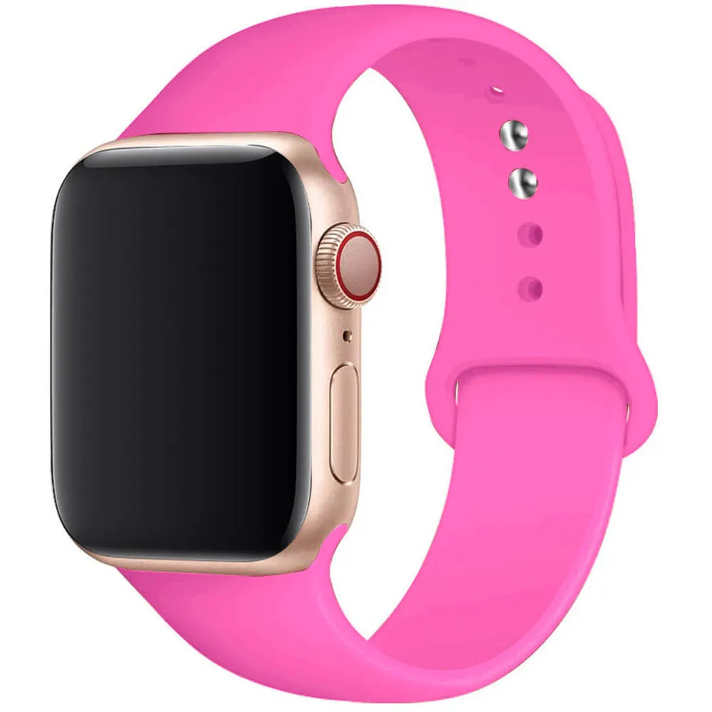 Silicone band For Apple Watch band 44mm 45mm 40mm Ultra 49mm 41mm 38mm 42mm 44mm 45mm sport band Apple Watch Series 8 7 6 5 4 3 SE