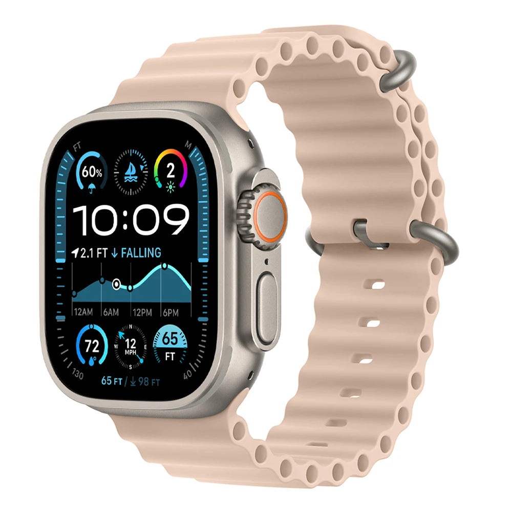 Ocean band for Apple Watch Ultra 3 2 band 49mm 46mm 44mm 40mm 45mm 41mm 42mm Correa band Apple Watch Series 11 10 9 SE 8 7 6 5 4