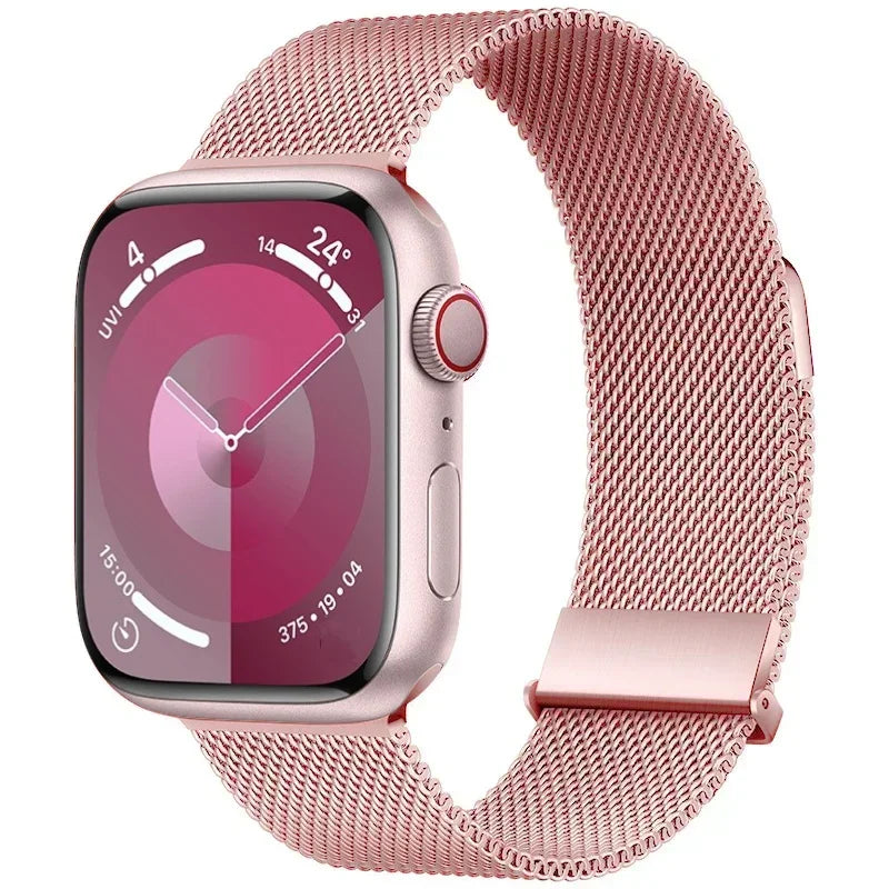 Metal Milanese band For Apple Watch Ultra 2 49mm 11 10 9 8 7 Magnetic band Apple Watch 6 5 SE 46mm 45mm 41mm 44mm 40mm 42mm