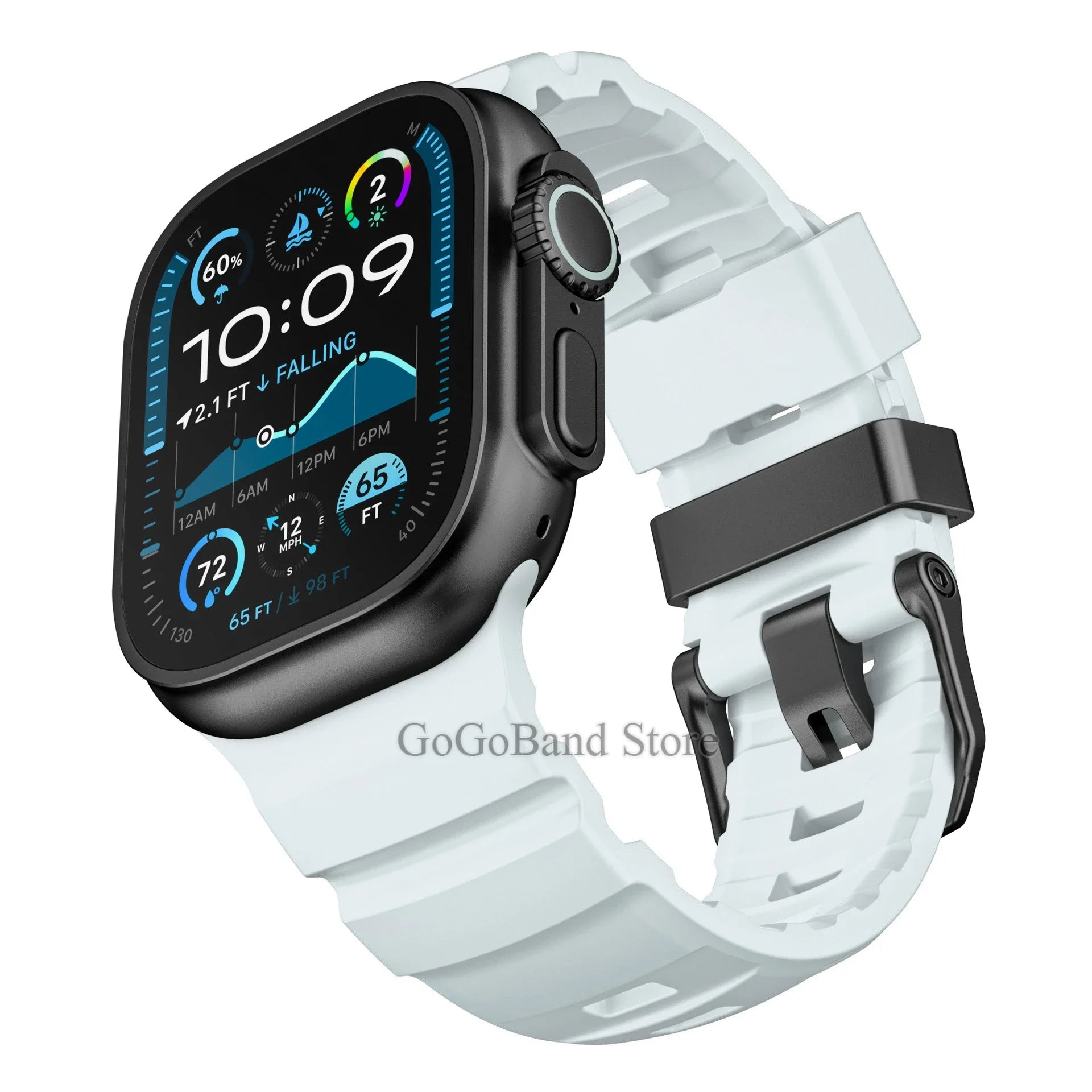 Fluorescence band for Apple Watch band 49mm 46mm 45mm 44mm 42mm Sport Silicone band For Apple Watch Ultra 2 Series 10 9 8 7 6 SE