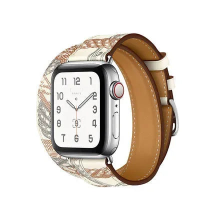 Leather band For Apple Watch Ultra 2 49mm 9 8 7 45mm 41mm High quality business wristband For Apple Watch 6 5 4 3 SE 44mm 40mm 42mm