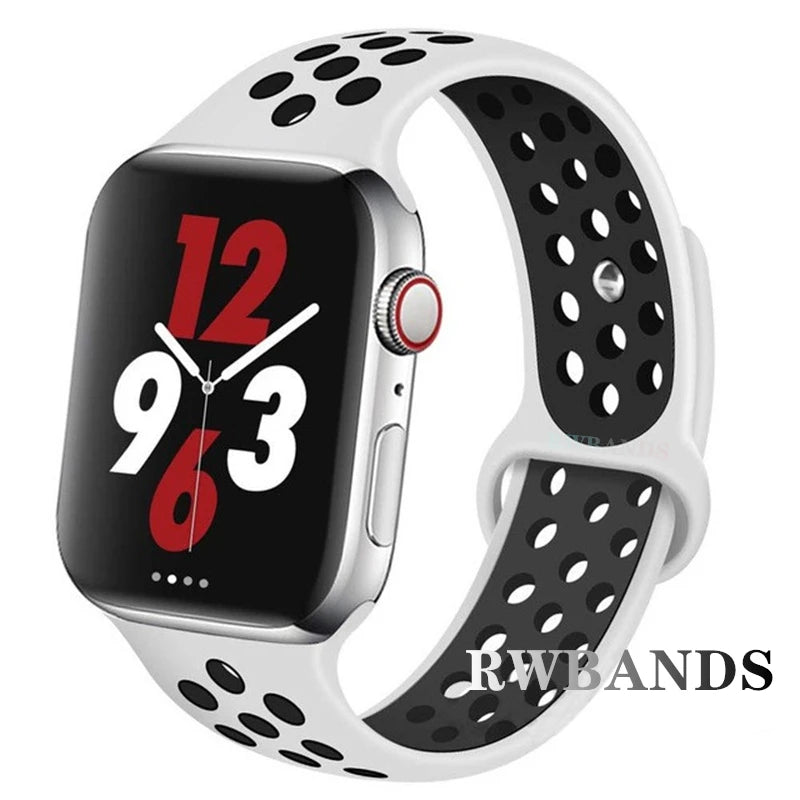 Sport band for Apple Watch band 46mm 44mm 40mm 42mm 38mm 41mm 45mm Breathable band Apple Watch Series 10 9 8 7 6 SE 5 3 Ultra 2 49mm