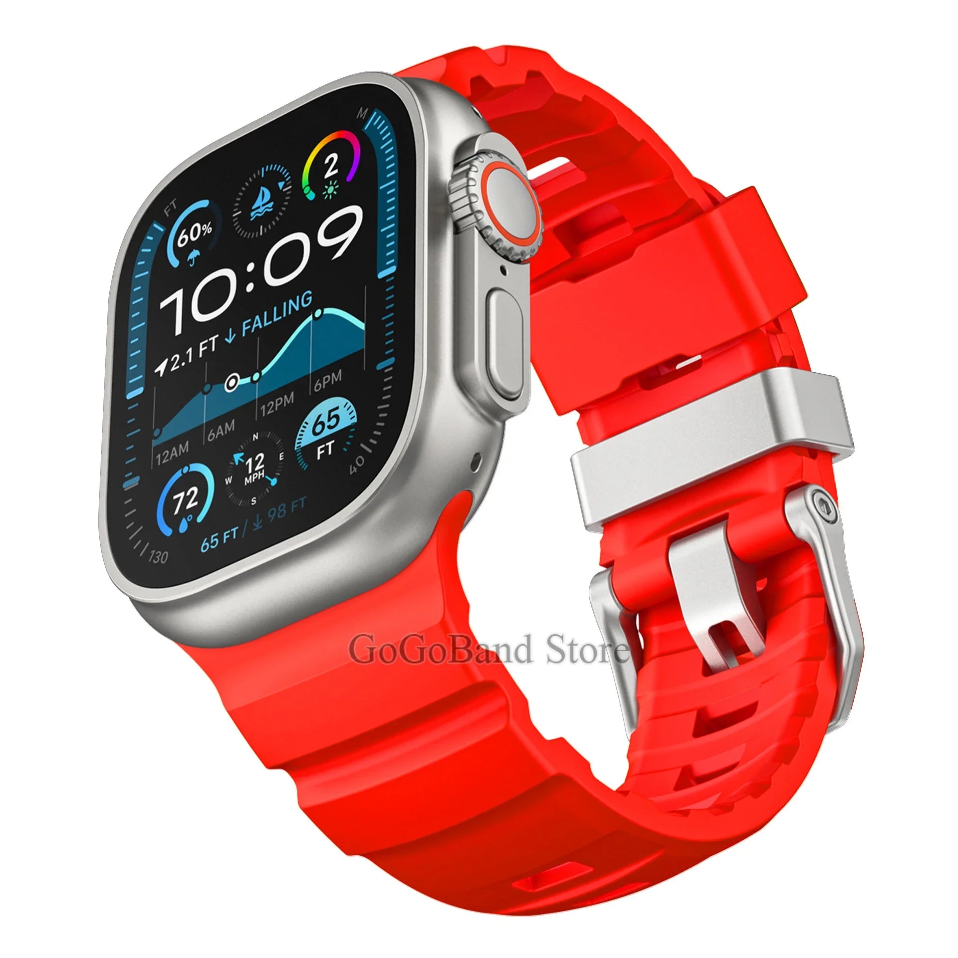 Fluorescence band for Apple Watch band 49mm 46mm 45mm 44mm 42mm Sport Silicone band For Apple Watch Ultra 2 Series 10 9 8 7 6 SE