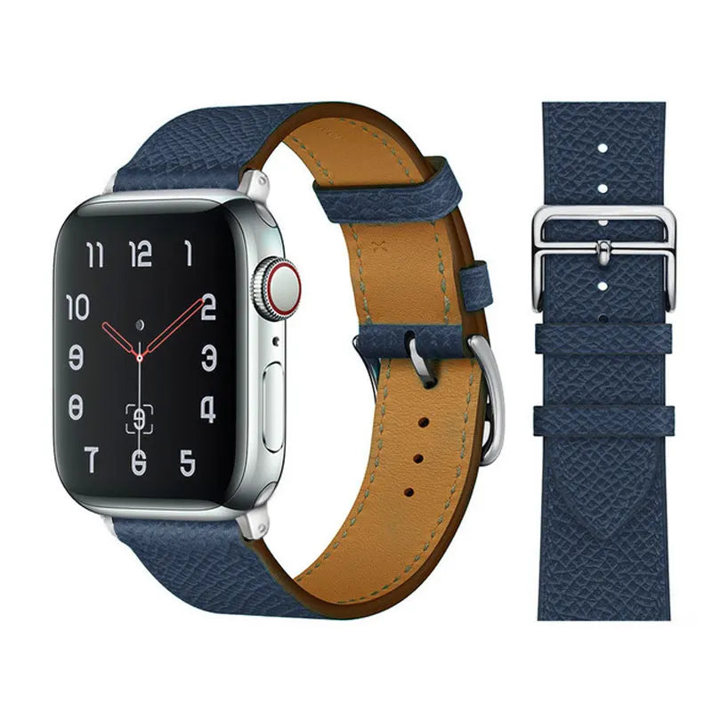 Leather Watch band for Apple Watch band 46mm 44mm 49mm 45mm 42mm 40mm 38mm 41mm band Apple Watch Series 10 Ultra 9 8 7 6 5 4 3 SE
