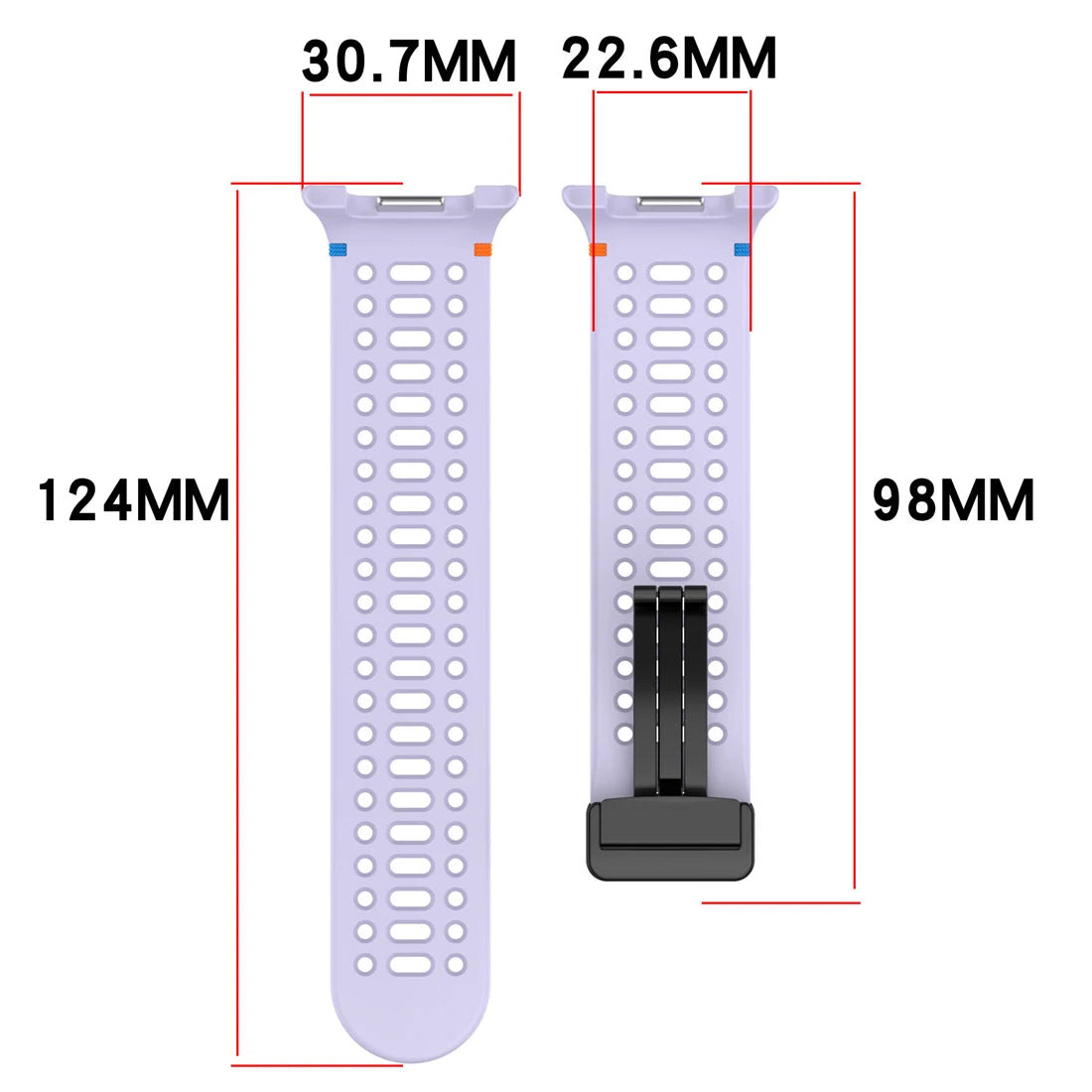 Air Hole Strap for Samsung Galaxy Watch 8 40mm 44mm Silicone Magnetic Buckle Wristband for Galaxy Watch 8 Classic Accessories