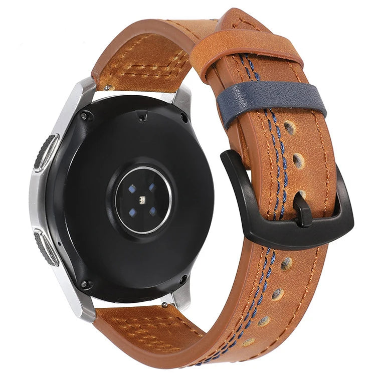 Leather band for Samsung Galaxy watch 6 strap 6classic/5/pro/4/Active 2 20mm 22mm bracelet Huawei Watch GT 2/2e/3/pro watchbands